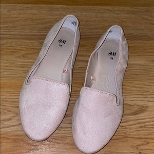 H&M size 38 flats-blush pink, used